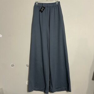 Area Starts Women's High Waisted Wide Leg Pants Gray Size L Casual
